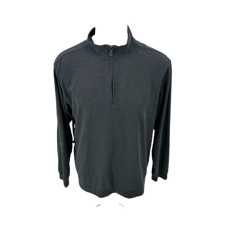 Linksoul 1/4 Zip Pullover Men XL Tempos Fugit Cotton Blend Golf Long Sleev 44-20